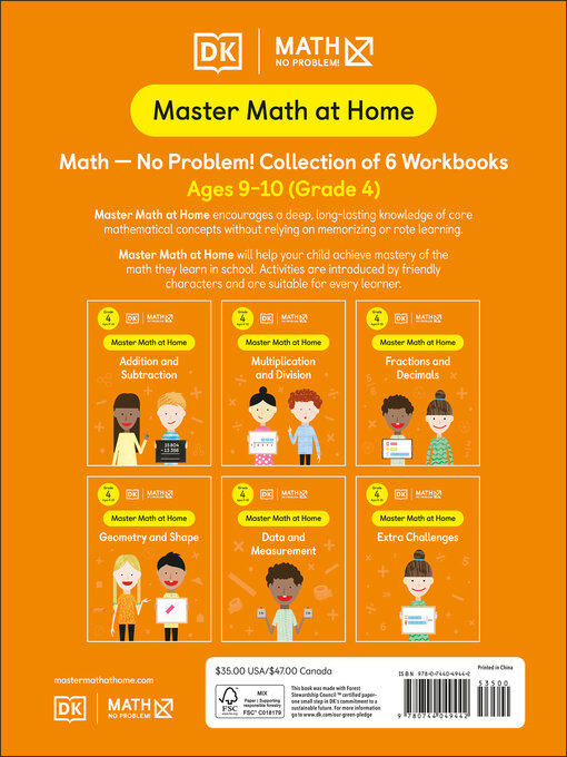 Title details for Collection of 6 Workbooks by Math - No Problem! - Available